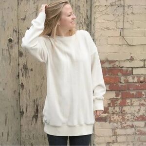 KAVU Women's Riverton Sweatshirt Tunic Style Birch Color Size XS